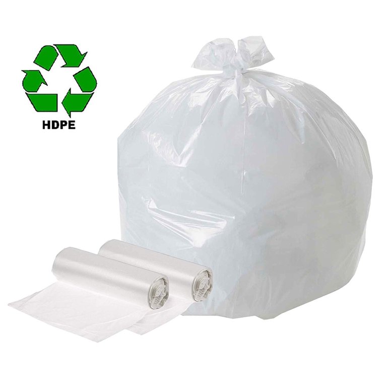 PlasticMill 33-Gallons Clear Outdoor Plastic Recycling Trash Bag