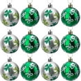 thumbnail image 2 of Nmdmisc 12 PCS Ball Ornament - St. Patrick's Shamrock Clover Hanging Ball Baubles Ornament for Christmas Tree Party Decoration (2.36"), 2 of 3