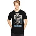 thumbnail image 1 of Hanes Mens Graphic Tee, XL, Because Merica, 1 of 1