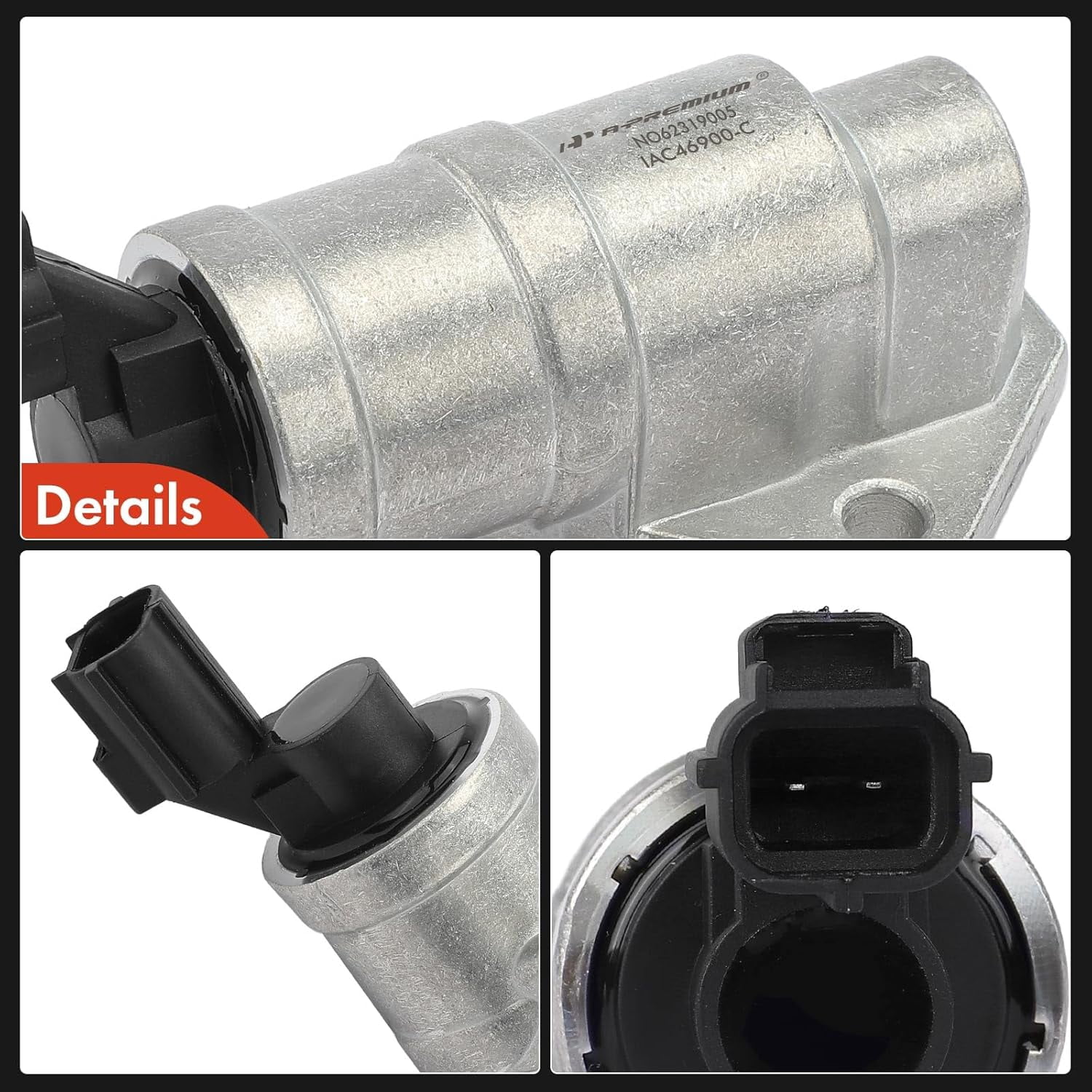 A-Premium Fuel Injection Idle Air Control Valve Compatible with Ford Escape 2004-2008, Taurus 2004-2005 & Mazda Tribute 2005-2006 2008-2010 & Mercury Mariner 2005-2008, Sable 2004 2005, 3.0L