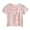 Pink, variant on GobdXE Girls Solid Color Ribbed Tee Short Sleeve T-Shirt with 3D Cherry Decoration Color:Purple,Size:4-5 Years