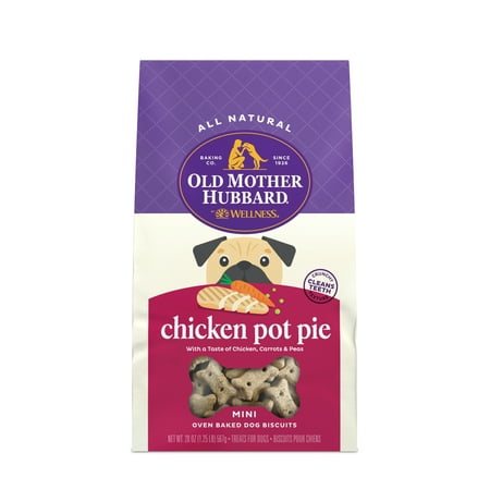 UPC: 0076344101895 | Old Mother Hubbard by Wellness Classic Chicken Pot Pie Natural Mini Oven-Baked Biscuits Dog Treats 20 Ounce Bag