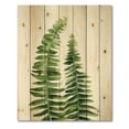 thumbnail image 3 of Designart 'Fern Plant Leaves Detail IV' Farmhouse Print on Natural Pine Wood, 3 of 5