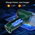 thumbnail image 5 of BYXAS Handheld Car Vacuum Cleaner, 9000Pa Vacuum Cleaner and Air Duster, 120W High Power Hand Held Vacuum with Multi-Nozzles for Car, Home, Office, Pet (Green), 5 of 7