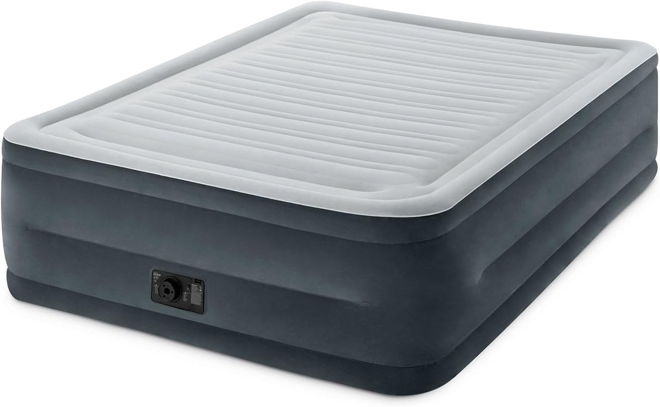 Intex Comfort Deluxe Dura-Beam Plush Air Mattress Full w/Built-In