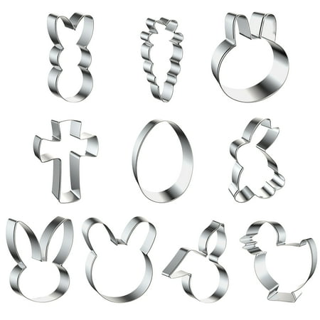 

Easter Egg Cookie Cutter - Fondant Cutter | Biscuit Cutters for Baking Stainless Steel Spring Easter Cookie Cutter Set with Multiple Patterns for Holiday Decoration