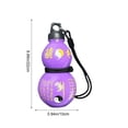 thumbnail image 3 of Portable Water Bottle | Gourd Shaped Drinking Container with Adjustable Strap for Hiking, Camping & Commuting | 600ml Large Capacity Plastic Cup for Daily Hydration, 3 of 6