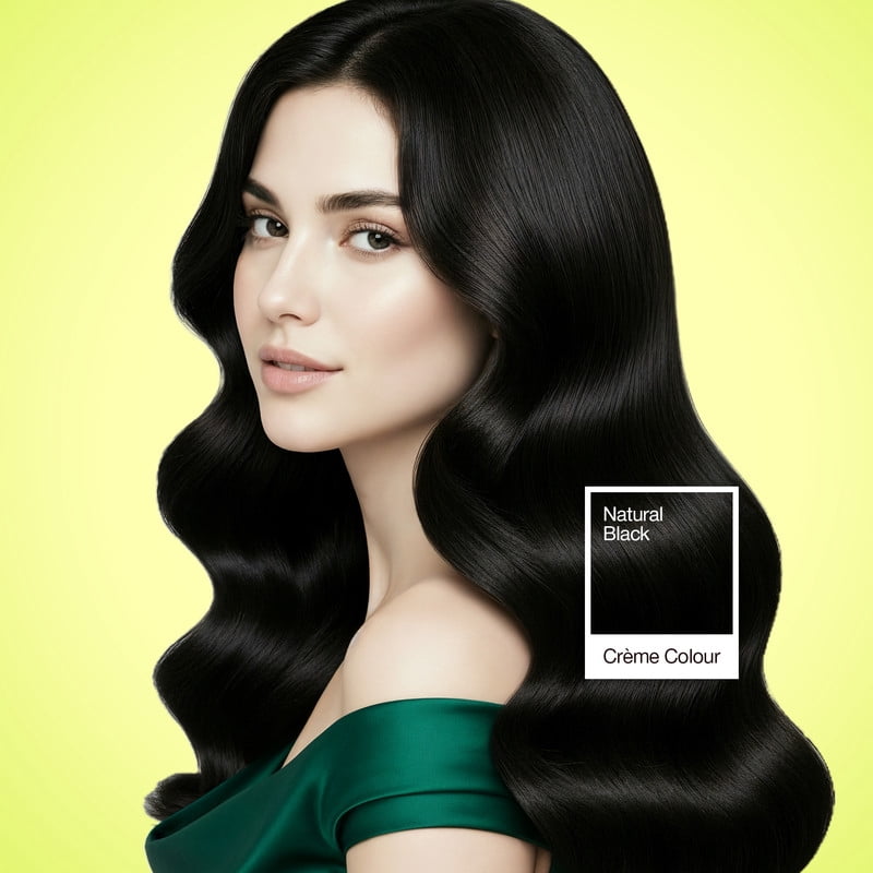 (4 pack) Nisha Creme Hair Color | Permanent Long Lasting Black Hair Dye Color Kit | Natural Black | 4.05 Oz (Pack Of 2)