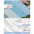 thumbnail image 6 of Colorful Stripe Beach Towels Oversized Super Absorbent, Modern Teal Blue Green Vertical Striped Lightweight Bath Towel Quick Dry Sets For Bathroom/Pool/Rv Camping/Beach Play/Gym Room/Picnic 30"x60", 6 of 8