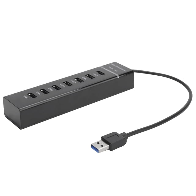 Concentrador USB, concentrador USB 3.0 de 7 puertos, concentrador estadounidense de alta velocidad, concentrador USB de alto rendimiento