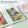thumbnail image 4 of Fintie Photo Album 4x6 Photos, 52 Photos Small Mini Capacity Premium Vegan Leather Cover Photo Album, Portable Wallet Photo Album for Family Wedding Boys Girls, Pink Bow, 4 of 8