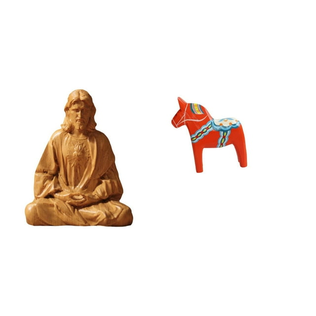 Figura del Corazón de Jesús, estatua coleccionable, adorno para pasillo, dormitorio, oficina, escritorio, chimenea, estantería, armario de ent