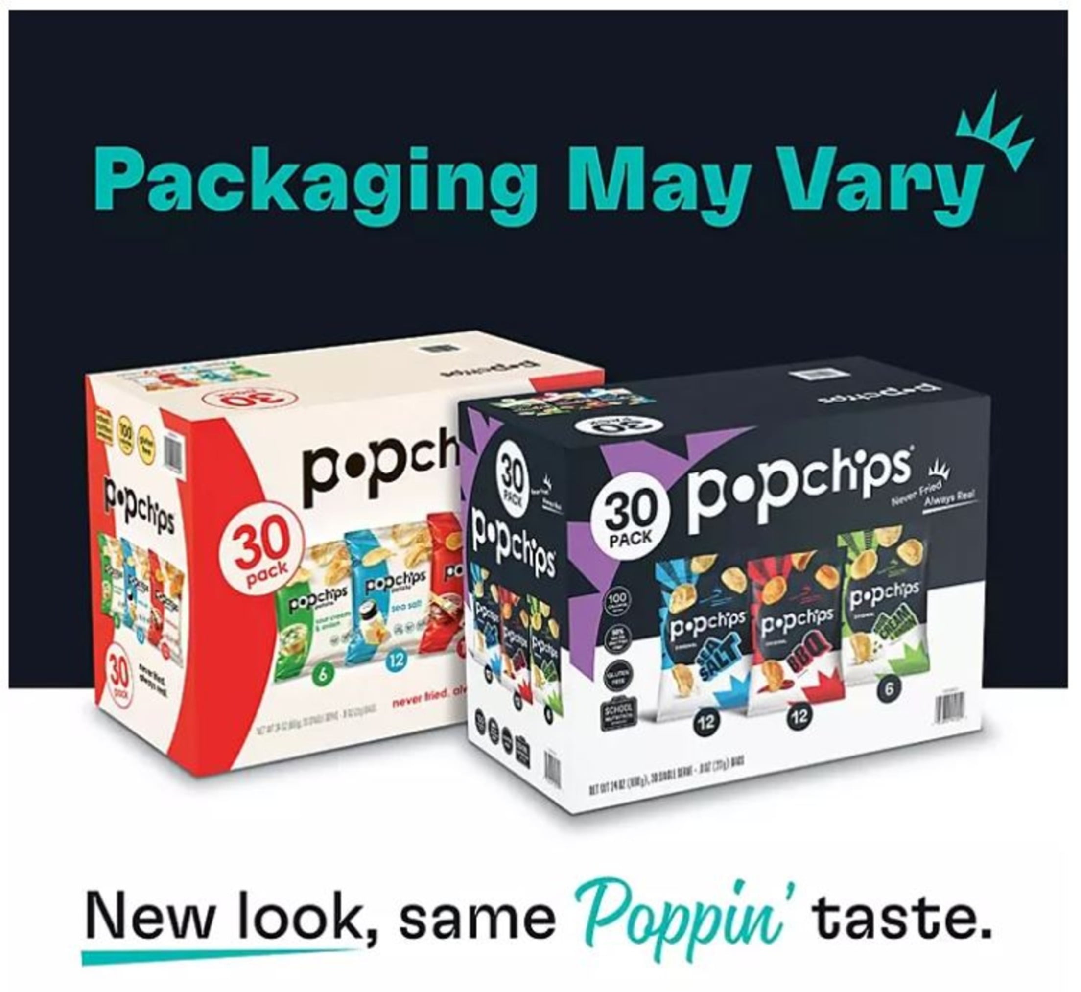 popchips Chips Variety 0.8 Oz. 30/Carton (SMC94002) 24296741