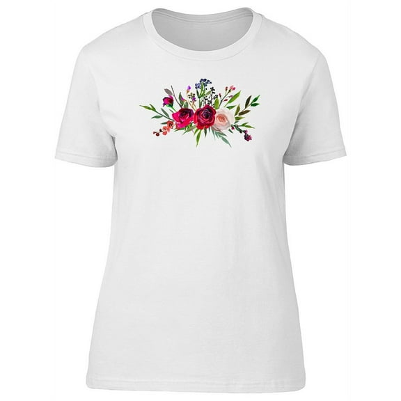 Floral Watercolor Tee Women's -Image by Shutterstock