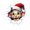 As shown, variant on JIhuahe Christmas Wall Stickers - Creative Wall-Breaking Art for Home Decoration, Ideal for Bedroom, Living Room, Entryway, Self-Adhesive Holiday Decor for Indoor Walls