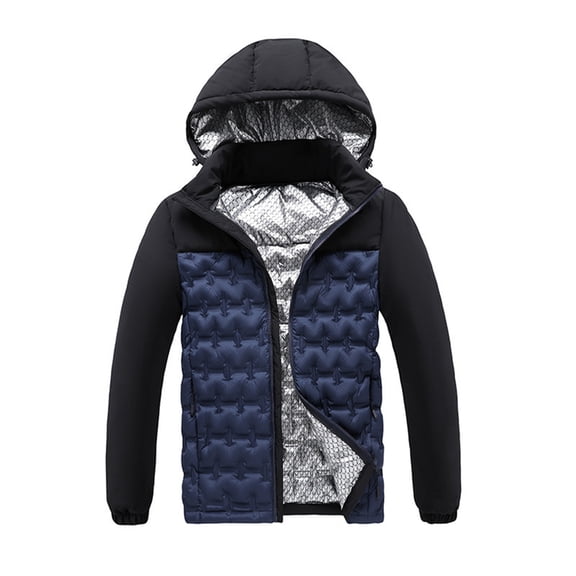 XXWXYD Boys Girls 𝖶aterproof Lightweight Hooded Puffer Jacket Winter Warm Windproof Zipper Quilted Coat Kids Outerwear Padded Down Coat Thermal Coat