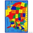 thumbnail image 2 of Allstar Kids / Baby Room Area Rug. USA Map. Fifty States. Bright Colorful Vibrant Colors (3' 3" x 4' 10"), 2 of 4