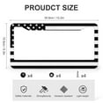 thumbnail image 3 of American USA Flag License Plate Frame 2 PCS July 4th Auto Decorative Frames Cars Protector Cover Holder Funny Cute for USA Canada Vehicles 2 Round Holes Metal License Plate Cover, 3 of 6