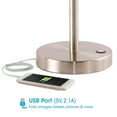 thumbnail image 3 of OttLite Harmonize LED Desk Lamp - 2.1A USB Charging Port, 3 Brightness Settings, Brushed Nickel, 3 of 7
