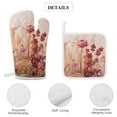 thumbnail image 4 of Watercolor Wildflowers Insulated Gloves And Pot Mats (four Piece Set), 4 of 6
