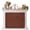Chocolate, variant on Vintage Cream Magnetic Fireplace Cover, Fireplace Draft Blocker, Farmhouse Retro Beige Solid Color Fireplaces Blanket for Heat Loss/Cold Air, Fireplaces Draft Stopper Cover for Inside 36"x27"