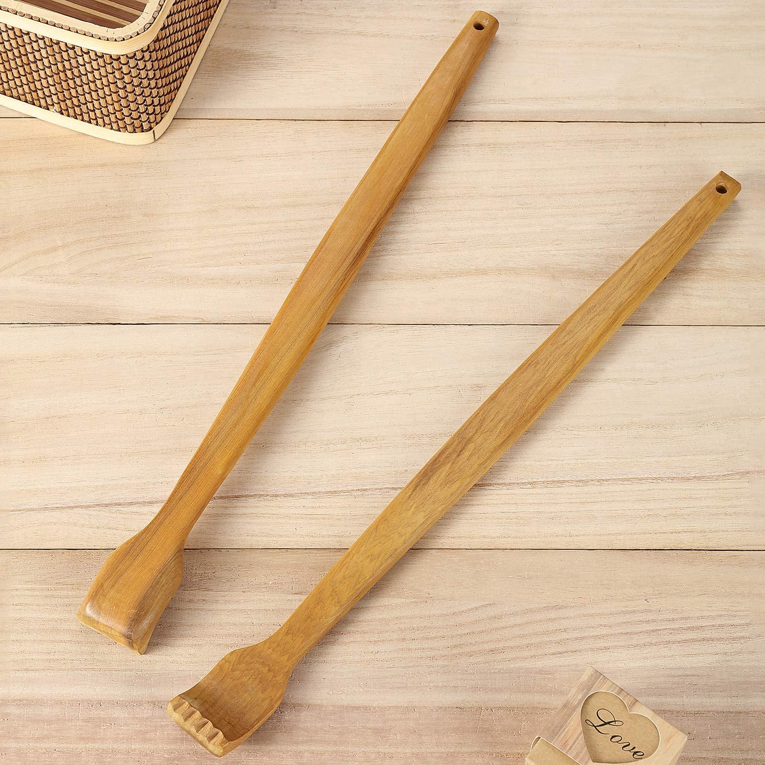 Pieces Wooden Back Scratcher Handheld Manual Back Massager Long Back  Scratcher for Instant Relief from Itching Body Relaxation - Walmart.com