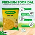 thumbnail image 4 of Split Pigeon Peas (Toor Dal) – Premium Dry Yellow Lentils for Curries, Soups & Everyday Cooking 64 oz, 4 of 5