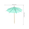 thumbnail image 2 of 100pcs Delicate Party Fruit Picks Cocktail Umbrella Picks Simple Food Decorations, 2 of 4