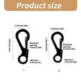 thumbnail image 5 of Aellinatey 10Pcs Paracord Carabiner Clip Spring Snap Keyring Hook Small Carabiner Clip, 5 of 16