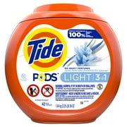 Tide Pods Light Laundry Detergent Pacs, 42 Ct, Ocean Mist Scent