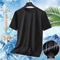 thumbnail image 1 of Camiseta de manga corta para hombre, holgada, de talla grande, de verano, de malla, transpirable, sencilla, combinable, cómoda, estilo deportivo, 1 of 4