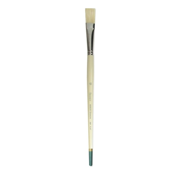 Robert Simmons Signet Brush, Long Handle, Flat, 10