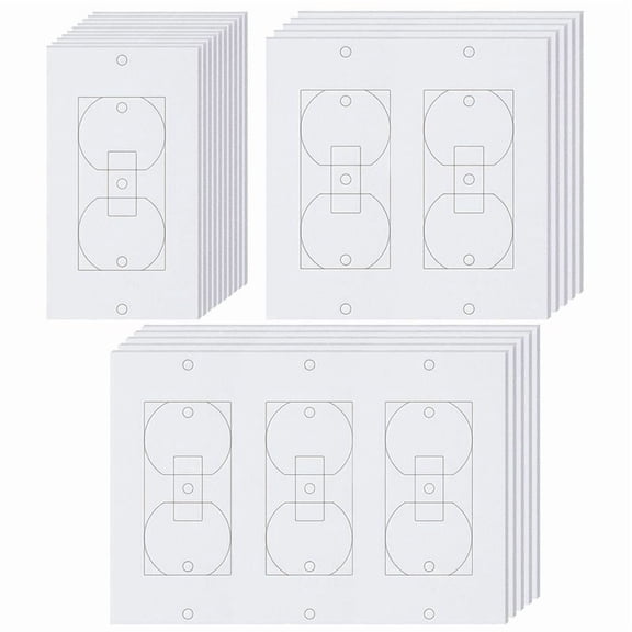 New Arrivals 20Pcs Wall Insulation Outlet Insulators Sealers for Light, Switch