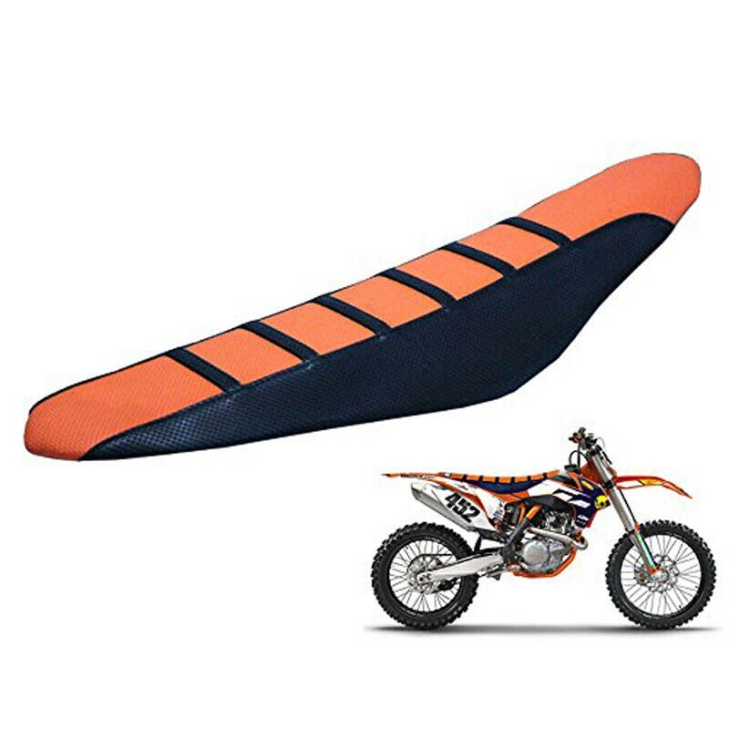 Universal Ribbed Soft Gripper Motorcycle Seat Cover Rubber For DirtBike Colorful