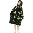 thumbnail image 2 of Wehilion 6-12YR Oversized Sweatshirt Hooded Blanket Sherpa Hoodie for Girls Boy Wearable Blanket Hoodie for Kids, 2 of 6