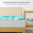 thumbnail image 4 of Aidoly Twin Size 2 inch Cool Memory Foam Mattress Topper, Pressure Relief Cushion, 4 of 9