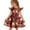 Light Brown(Pumpkin Ghost), variant on Halloween Girls Dress Size 7 Flutter Sleeve Cute Sundress Summer Party Pumpkin Ghost Novelty Crew Neck Girls Fashion Dresses Pink 9-10 Yaers