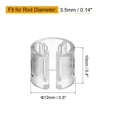 thumbnail image 2 of Marcadores de percha de ropa de 160 piezas, etiquetas de tamaño 5XL, adecuadas para varillas de 3.5 mm, etiqueta de color para perchas de ropa, transparente, 2 of 7