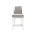 thumbnail image 2 of Alaterre Furniture Ellie Counter Height Wood Stool with High Back, White, 2 of 9