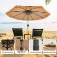 thumbnail image 6 of SUNBURY 9/10FT 2-Tier Wind-Resistant Tiki Umbrella with 8 Ribs,Extra Wide Hawaiian Patio Shade with UPF50+, 6 of 6