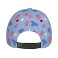 thumbnail image 6 of Naloa Original Classic Low Profile Hat Men Women Baseball Cap Dad Hat Adjustable Unconstructed Strawberry And Flowers Print Cap, 6 of 9