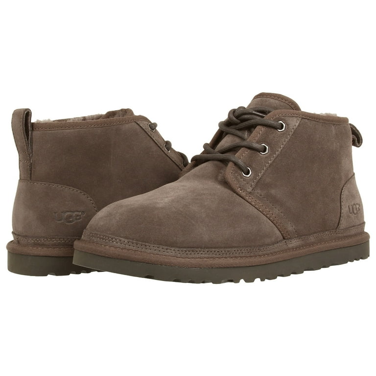 Ugg Neumel China Tea Brown Leather Black Chestnut Gray Suede Men s