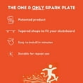 thumbnail image 4 of The Original Tail Devil - Make Your Skateboard Spark - Tail Devil Spark Plate - Black, 4 of 8