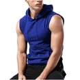 thumbnail image 5 of Aofany Men's Athletic Sleeveless Hoodie Workout Hooded Tank Top Bodybuilding Muscle Cut Off T-Shirt, 5 of 9