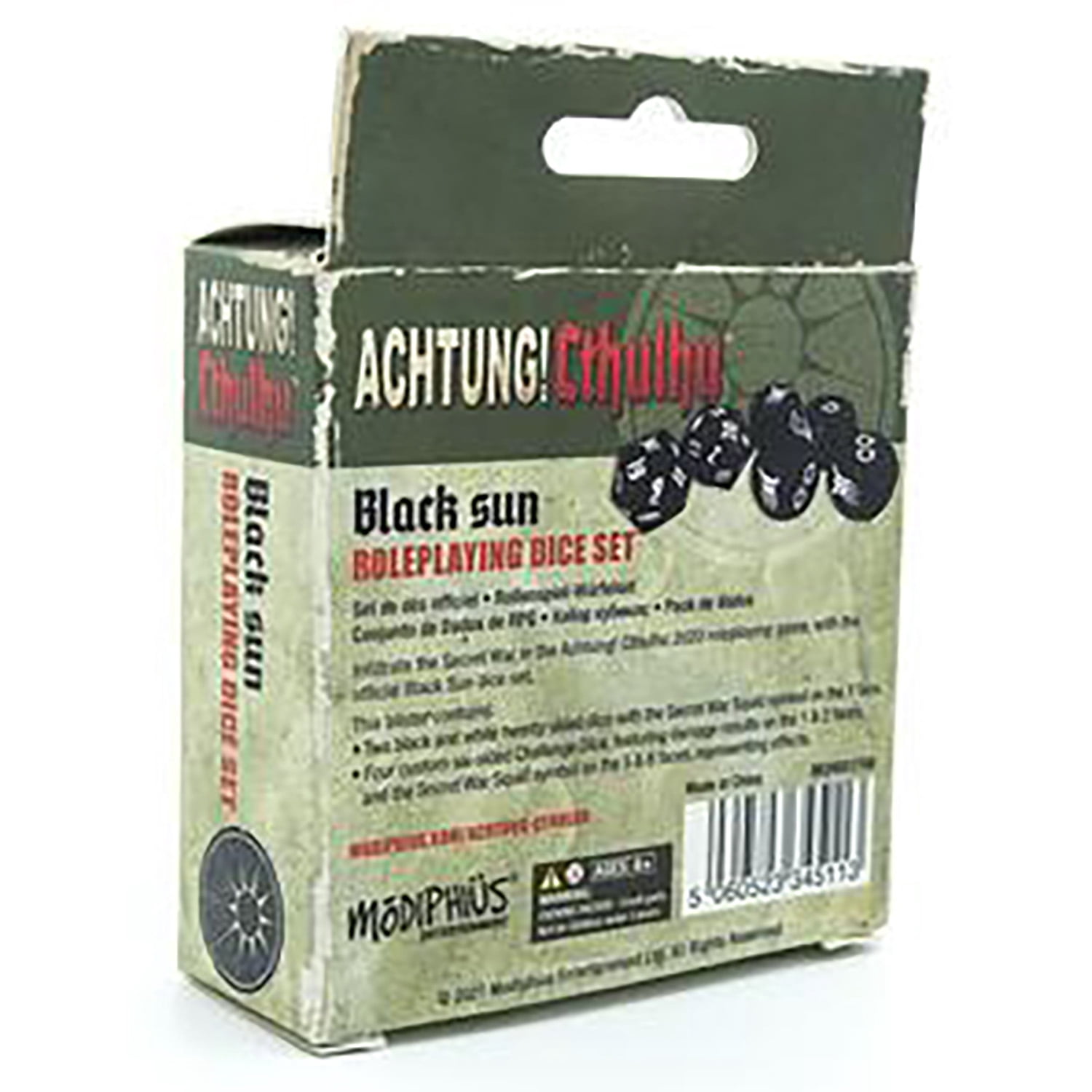 Achtung! Cthulhu 2d20: Black Sun Dice Set&nbsp;&nbsp;
