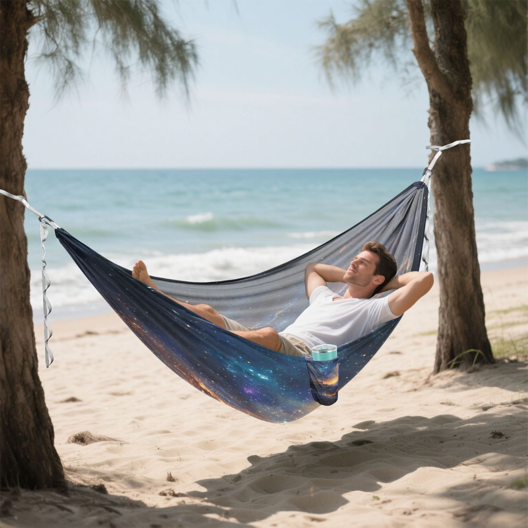 Hammock Camping Hammock Nylon Portable Hammock Travel Camping Hammock Beautiful Galaxy