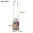 thumbnail image 2 of FORMRS Crossbody Bag for Women Shoulder Cell Phone Purse with Zipper, Dark Colorful Circles, 2 of 7