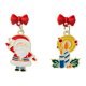 thumbnail image 1 of Pendientes de Navidad Pendientes de aguja de plata de dibujos animados creativos (Papá Noel), 1 of 3
