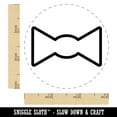 thumbnail image 2 of Bow Tie Outline Self-Inking Rubber Stamp Ink Stamper - Black Ink - Small 3/4 Inch, 2 of 7