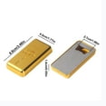 thumbnail image 3 of EGYMEN Gold Brick Stainless Steel Beer Bottle Opener, Stylish Can Opener, Luxurious Drink Enhancer, Multi-Functional Barware Tool, 3 of 9